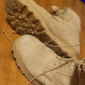 Military tan boots full leather upper water proof,